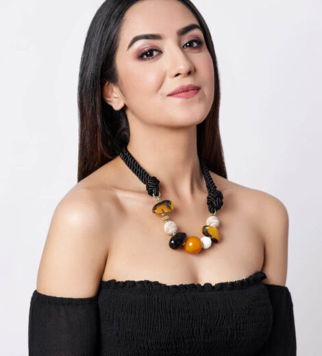 Mixed Resin Bead Necklace