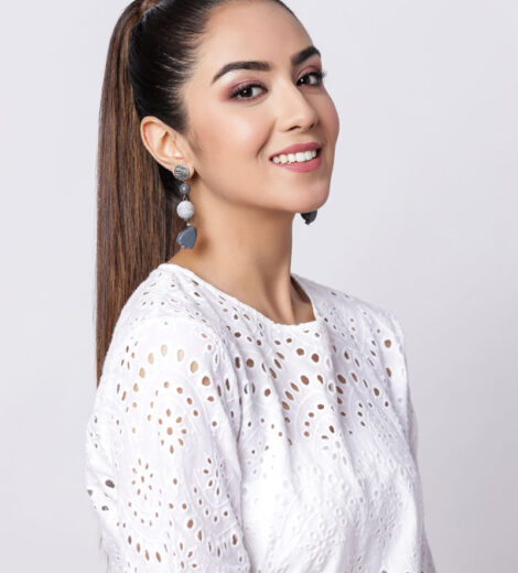 Charcoal Black Bead Dangle Earrings