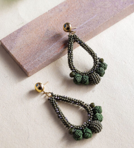 Exquisite Teardrop Beaded Dangle Earrings | Drop Earrings