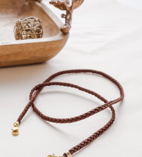 Brown Leather Multifunctional Chain (Men)