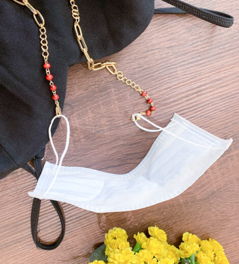 Wooden Cherry Bead Link Multifunctional Chain